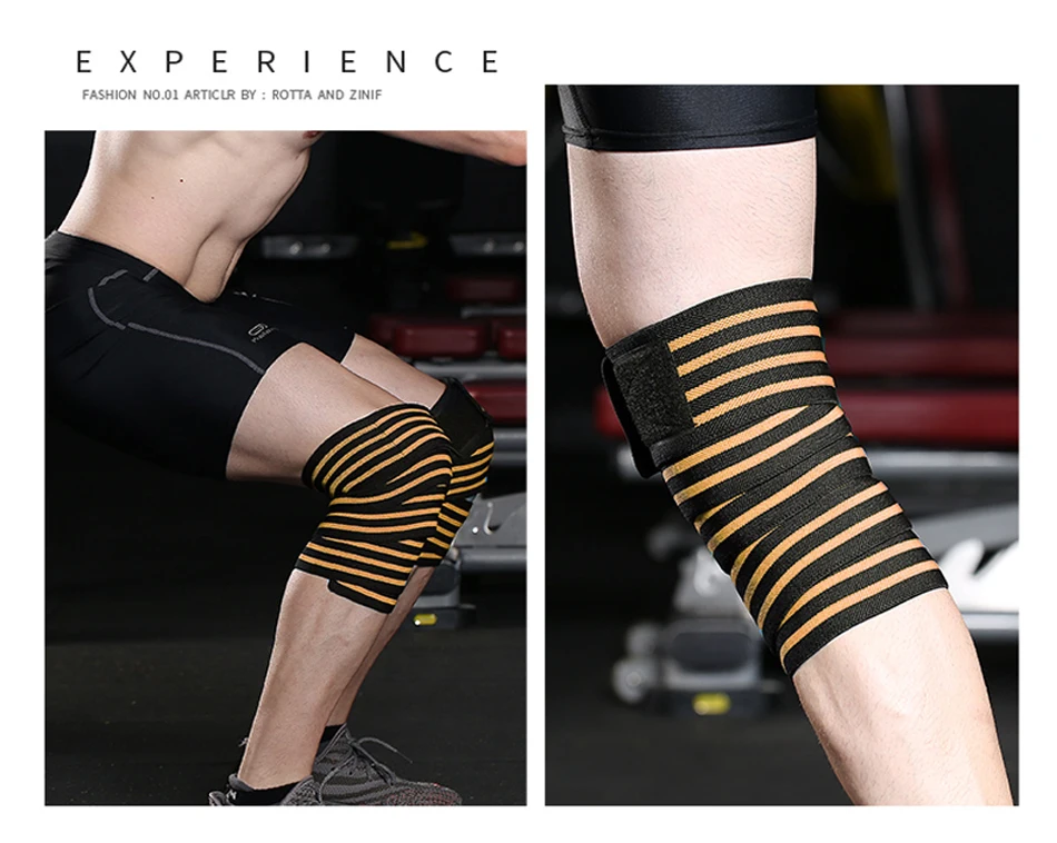 Knee Wraps Knee Guard for Weightlifting Squat Knee Brace Long Adjustable Knee Pad Straps for Compression Knee Wraps Knee Guard for Weightlifting Squat Knee Brace Long Adjustable Knee Pad Straps for Compression
