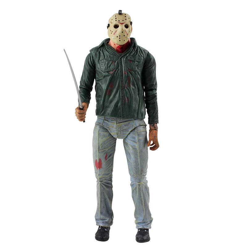 NECA Friday The 13th Jason Lives Pamela Voorhees, экшн-фигурка, последняя часть, Jason, 3D маска, пила, топор, меч, нож, страшная модель, игрушки - Цвет: B in Bag