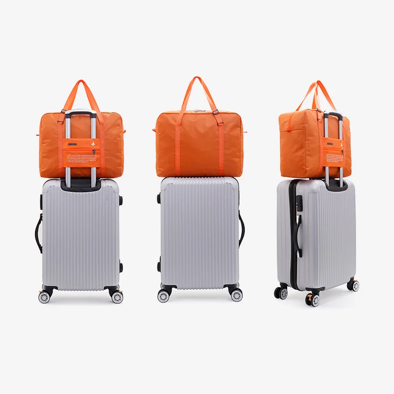 Nylon Folding Bag Travel Waterproof Women Travel Bags Handbag  Unisex 001T Luggage Bags Weekend Travel Backpack
