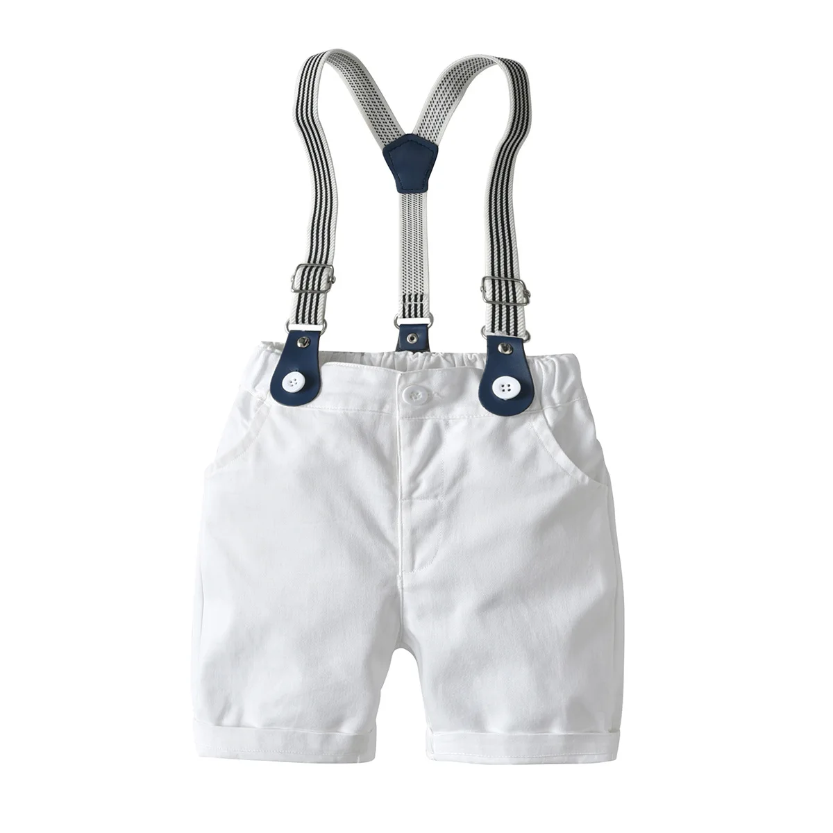 WEPBEL/комплект детской одежды в клетку для мальчиков; рубашка с короткими рукавами+ короткие штаны; комплект повседневной модной хлопковой детской одежды из 4 предметов