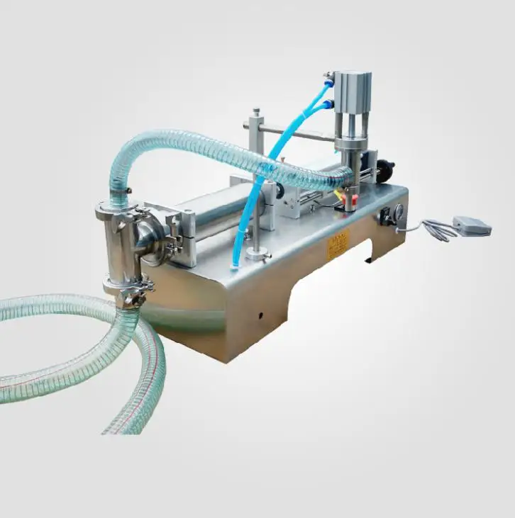 

1 pc 110/220V 50-500ML Semi automatic Pneumatic liquid filling machine filling shampoo perfume SS304,beverage packer