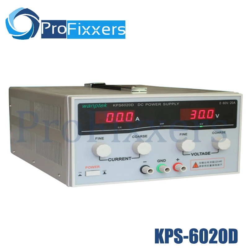 

KPS6020D High precision High Power Adjustable LED Dual Display Switching DC power supply 220V EU 60V/20A
