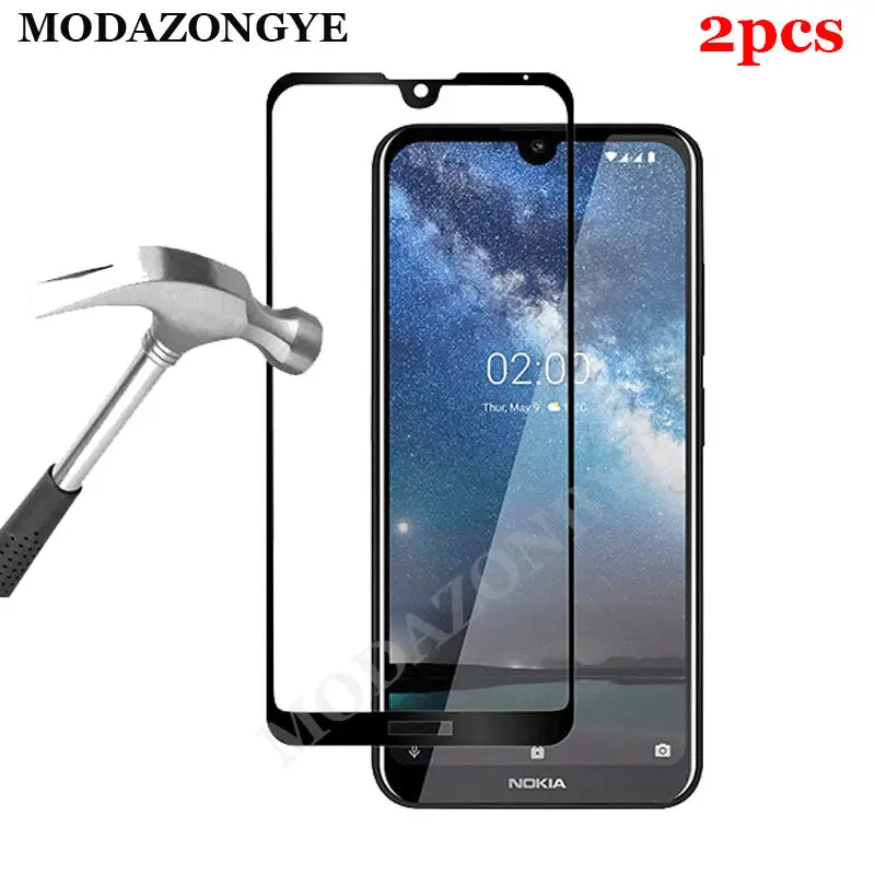 

2PCS Tempered Glass For Nokia 2.2 Screen Protector Nokia 3.2 4.2 2.2 1 Plus 1Plus Nokia3.2 Nokia2.2 Nokia4.2 Full Cover Glass