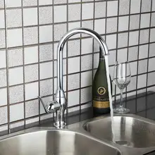 Привет Новое Прибытие Твердой Латуни Кухня Поворотный Кран torneira da cozinha 92434 Одной Ручкой на одно Отверстие Раковины Судна Смесители