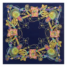 60 см* 60 см новые модные женские роскошные брендовые Саржевые шелковые шарфы на цепочке с кисточками, небольшие Квадратные платки, хиджаб, повязка на голову