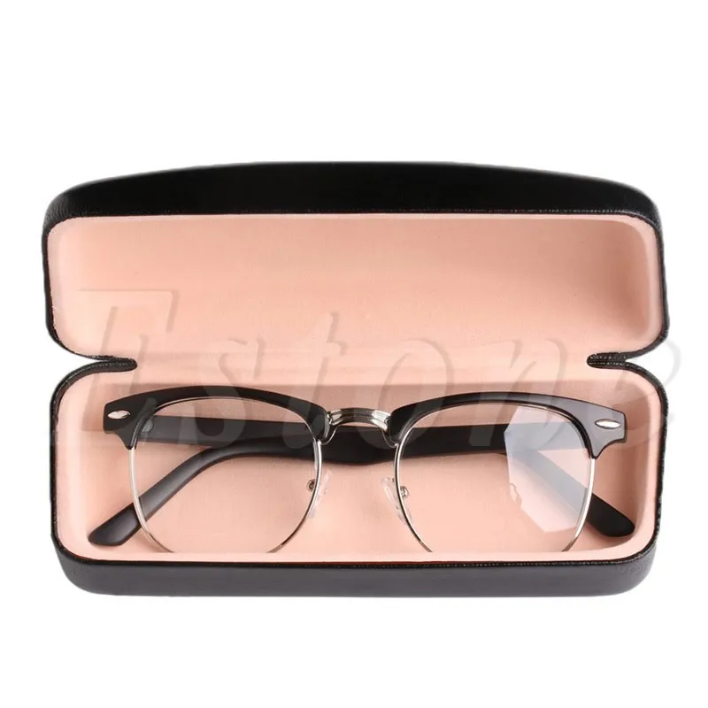 Черный квадрат глаз Очки Солнцезащитные очки для женщин жесткий коробка Портативный держателя протектора моллюск
