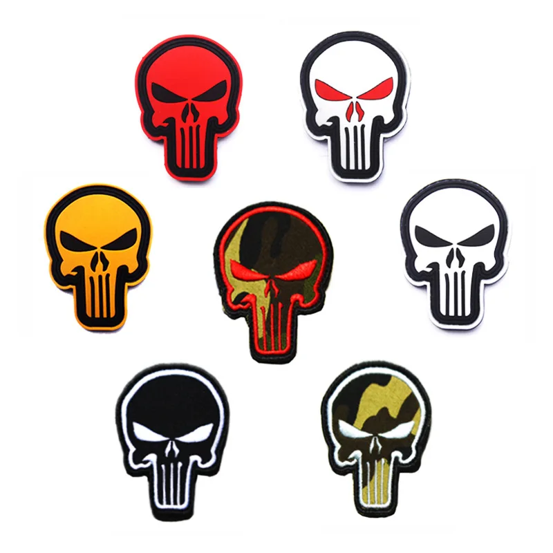 

Special Force Sniper Punisher patches 3D Skull PVC Patch Badge