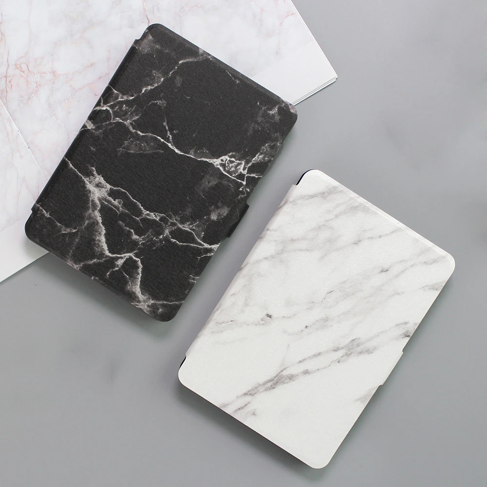 

Marble style Case for Amazon Kindle Paperwhite 1/2/3 PU Full Protective Cover for Kindle Paperwhite 2018 version Shockproof Skin