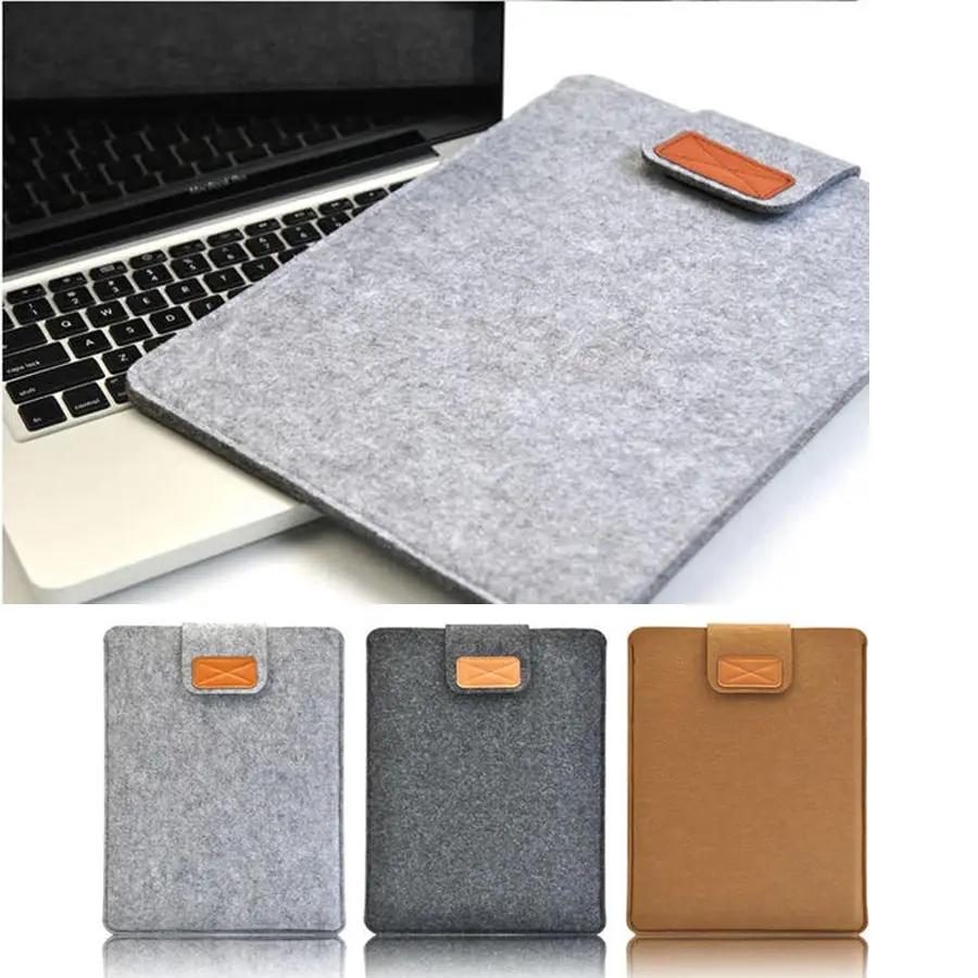 New Woolen Felt Laptop Sleeve Bag Cover Case For Laptopsamsungsony
