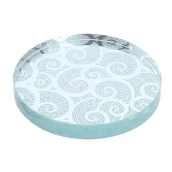 

Crystal Glass Eyelash Extensions Glue Holder Eyelashes Lash Lashes Hold Tray Adhesive Palette Round Clear Eye Gel Pads