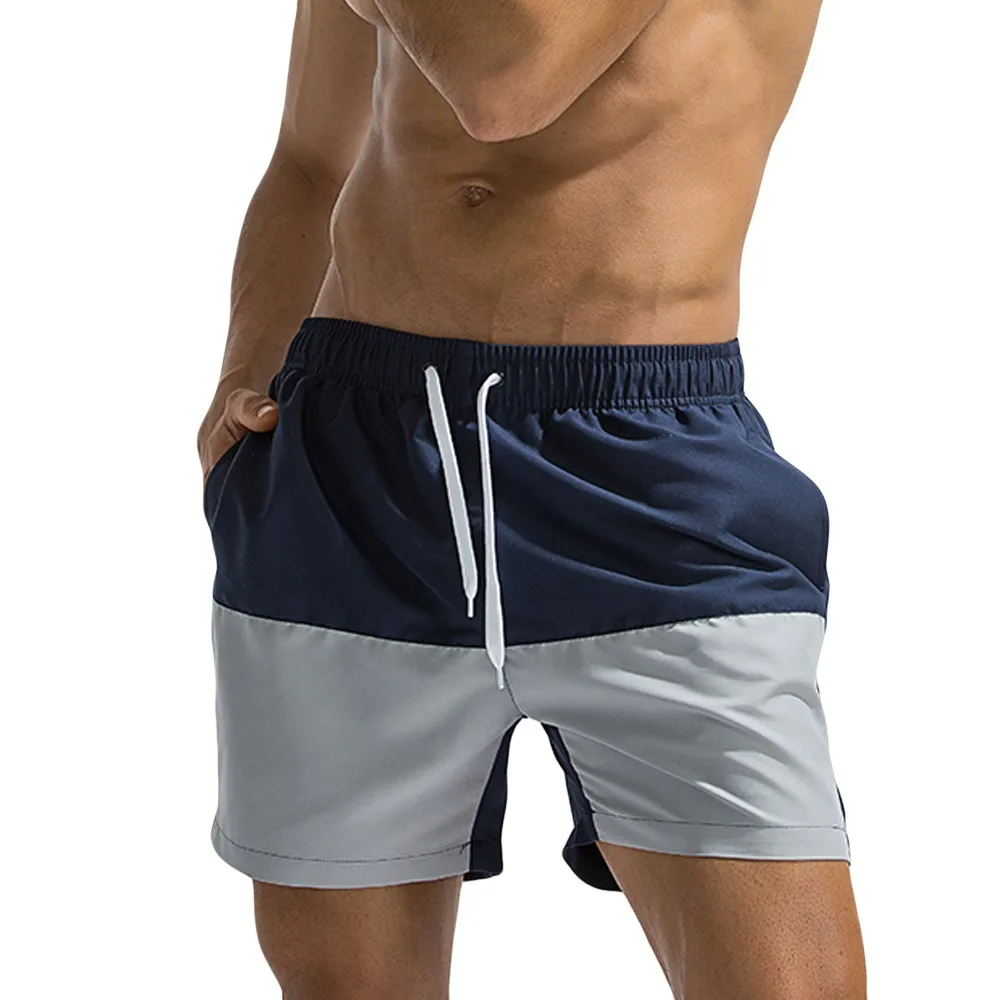 

SAGACE Men Beach Shorts Quick Dry Breathable Trunks Stitching Swimwear Beach Shorts Mens Swim Shorts Trunks Beach Board Shorts