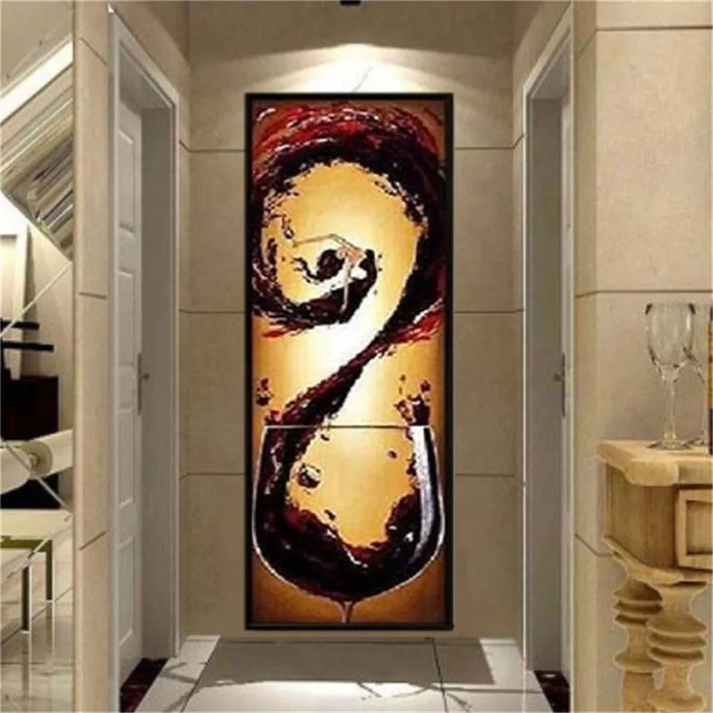 Handpainted designed oil painting for kitchen wall ...