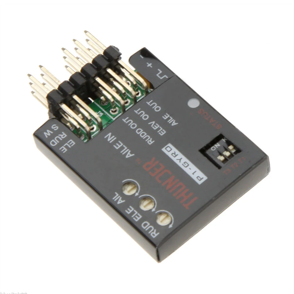 

New P1-GYRO 3-Axis Flight Controller Stabilizer System Gyro For Fixed Flying Wing Black