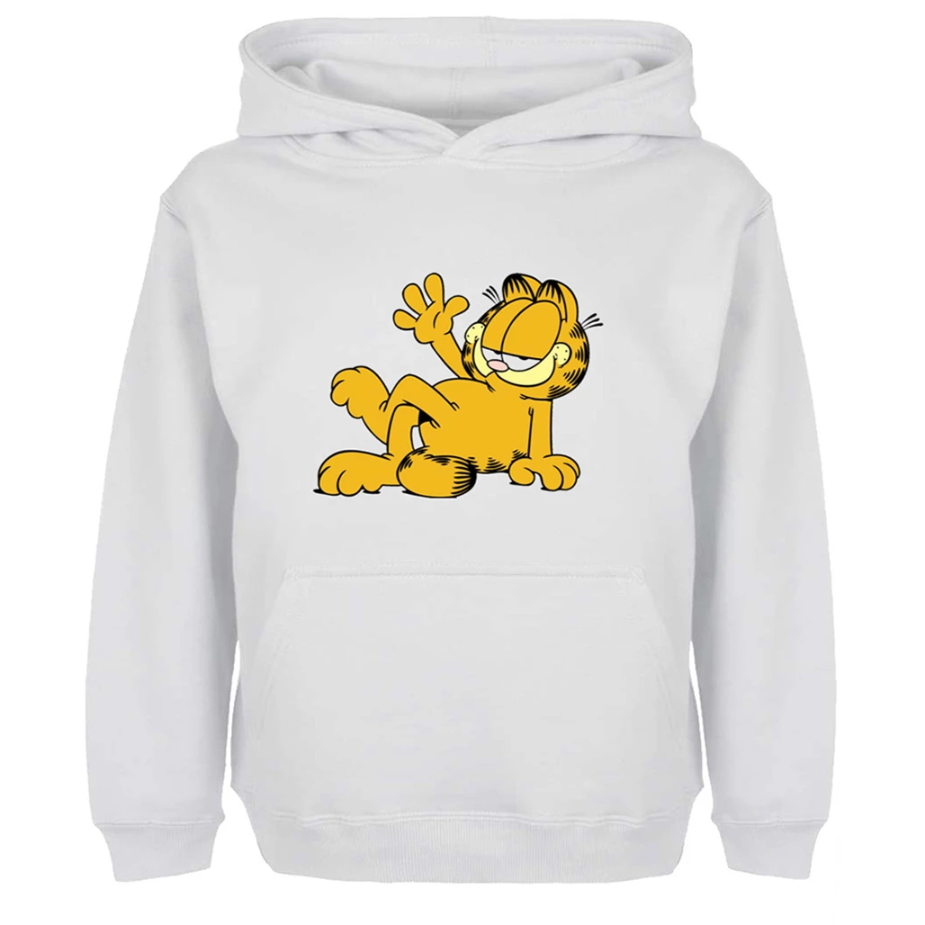 Dessin Anime Garfield Chat Pull A Capuche Amusant Femmes Fille Dames Sweat Pulls Printemps Automne Vestes Coton Manteaux A Capuche Vetements Aliexpress