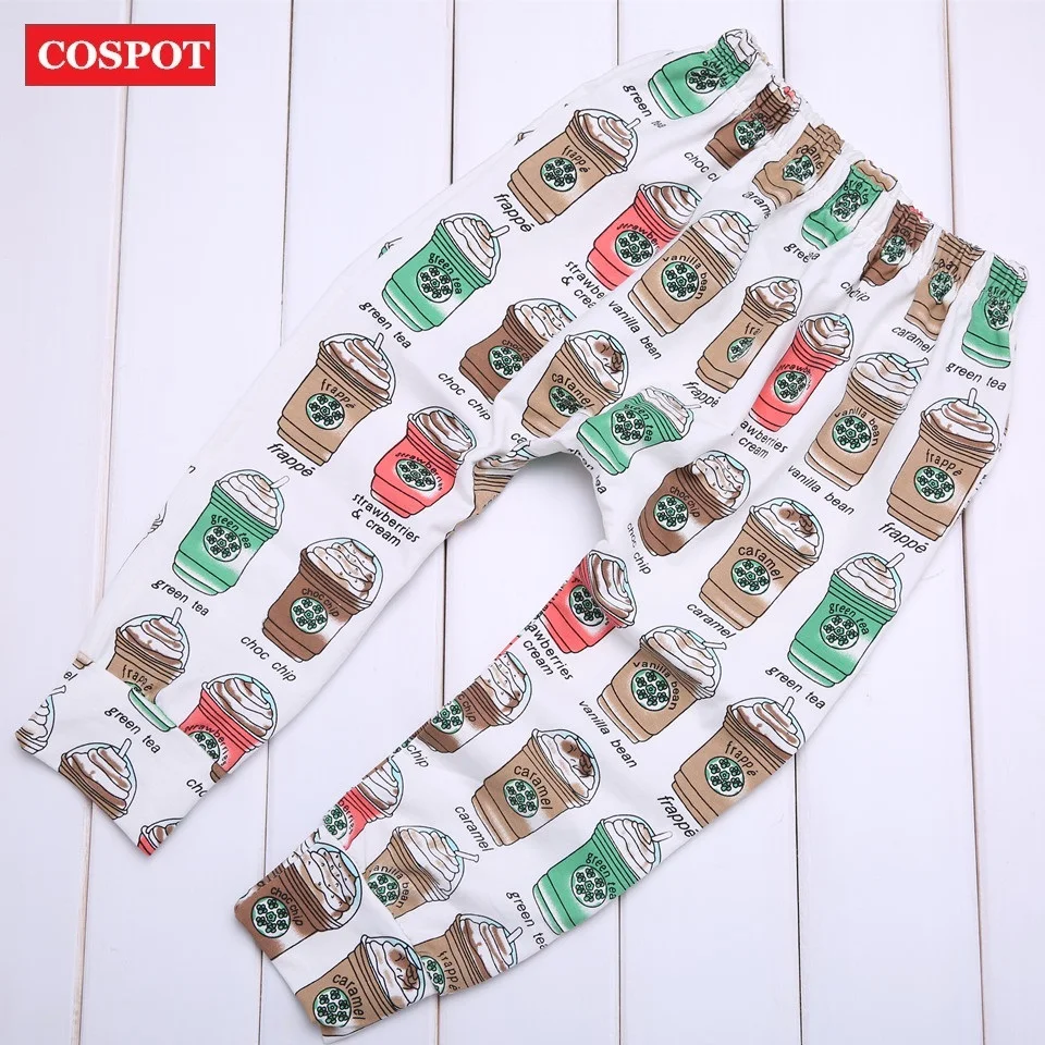 COSPOT/Детские кофейные шаровары брюки для маленьких девочек и мальчиков, хлопковые леггинсы на осень и весну шаровары для девочек Новинка 2019 года, модные 25 - изображение