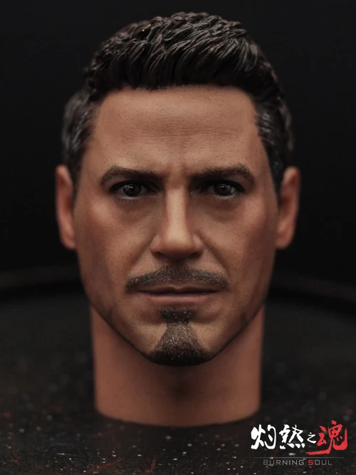 

1/6th scale figure Accessory Iron Man headsculpt Tony Stark head shape for 12" Action figure doll ,Not included body and clothes