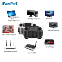 2.4G Mini Teclado Inalámbrico Con Touchpad y el Ratón Del Aire Para TV Box prefecto Calidad teclado Teclados en stock Envío gratis