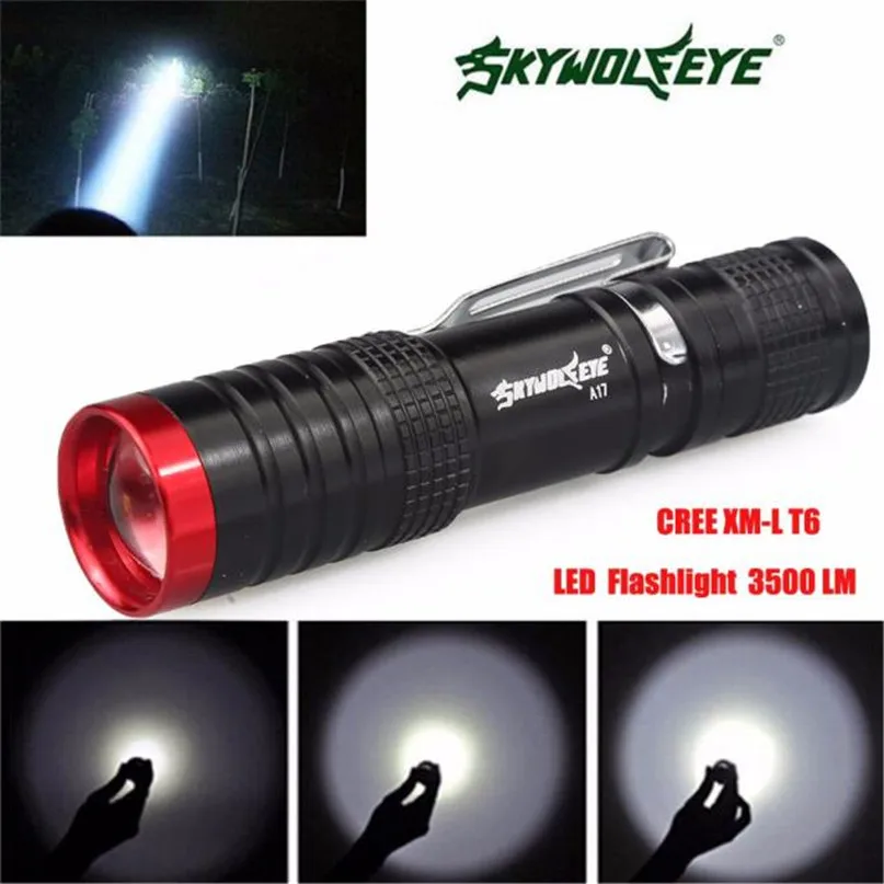 LED Flashlight AA Battery Torch Waterproof Flashlight 3500 Lumens 3 Modes Zoomable Light Portable Torch light #2M03 (3)