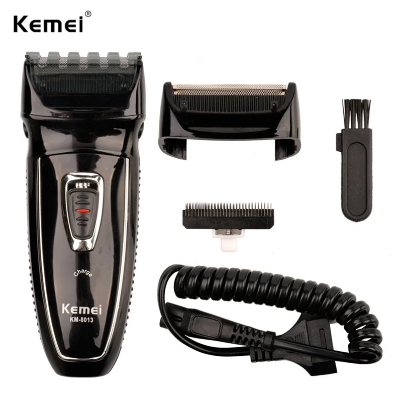 

Kemei Rechargeable Shaver Electric Male Razor Mustache Beard Trimmer Shaving Machine Face Care With Reciprocating Twin Blade