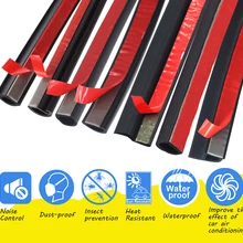 5 м 10 м автомобильный резиновый уплотнитель "Z" "P" O "" B "" плоский D "" Большой D "" Маленький D "самоклеящийся автомобильный уплотнитель для дверей изоляция водонепроницаемый