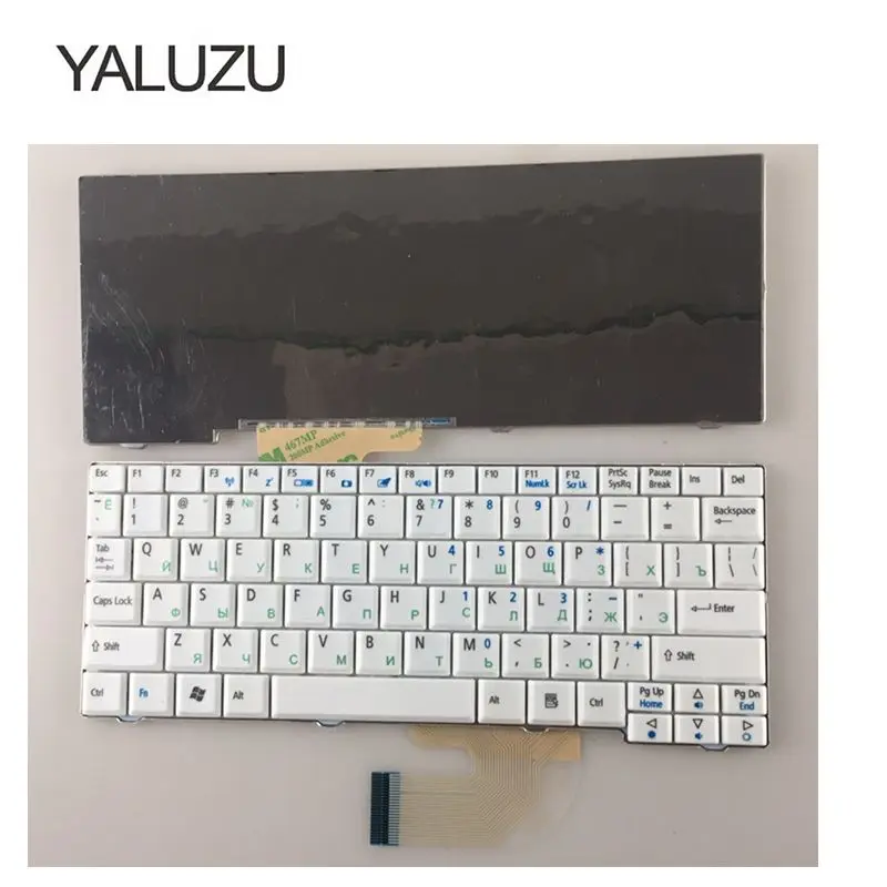 Русская клавиатура для Acer Aspire One ZG5 D150 A150 A150L ZA8 ZG8 D210 D250 A110 Emachines EM250 RU белая |