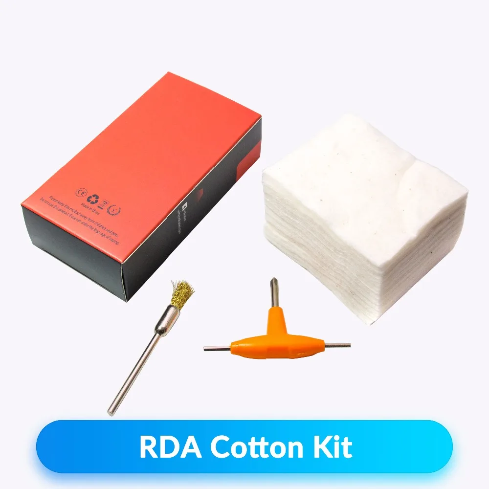 

Volcanee DIY RDTA RDA Cotton Kit 10pcs Brush T Scewdriver Japanese Cotton DIY Tool Vape for Coil Building for E Cigarette Cotton