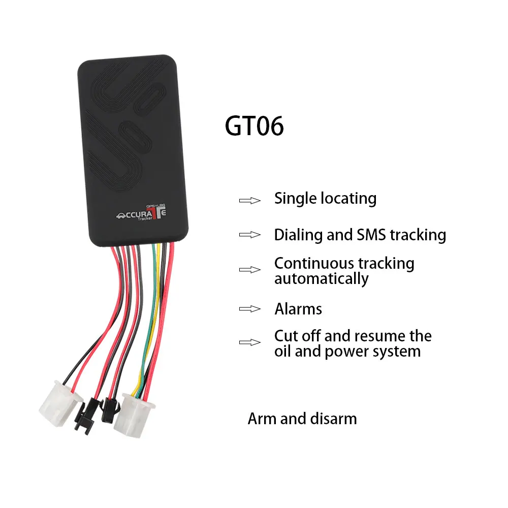 Gps trackerrealtime GSM GPRS gps трекер GT06 для автомобиль, транспортное средство, мотоцикл на возраст от 12 до 36 V противоугонная система для автомобиля gps трекер