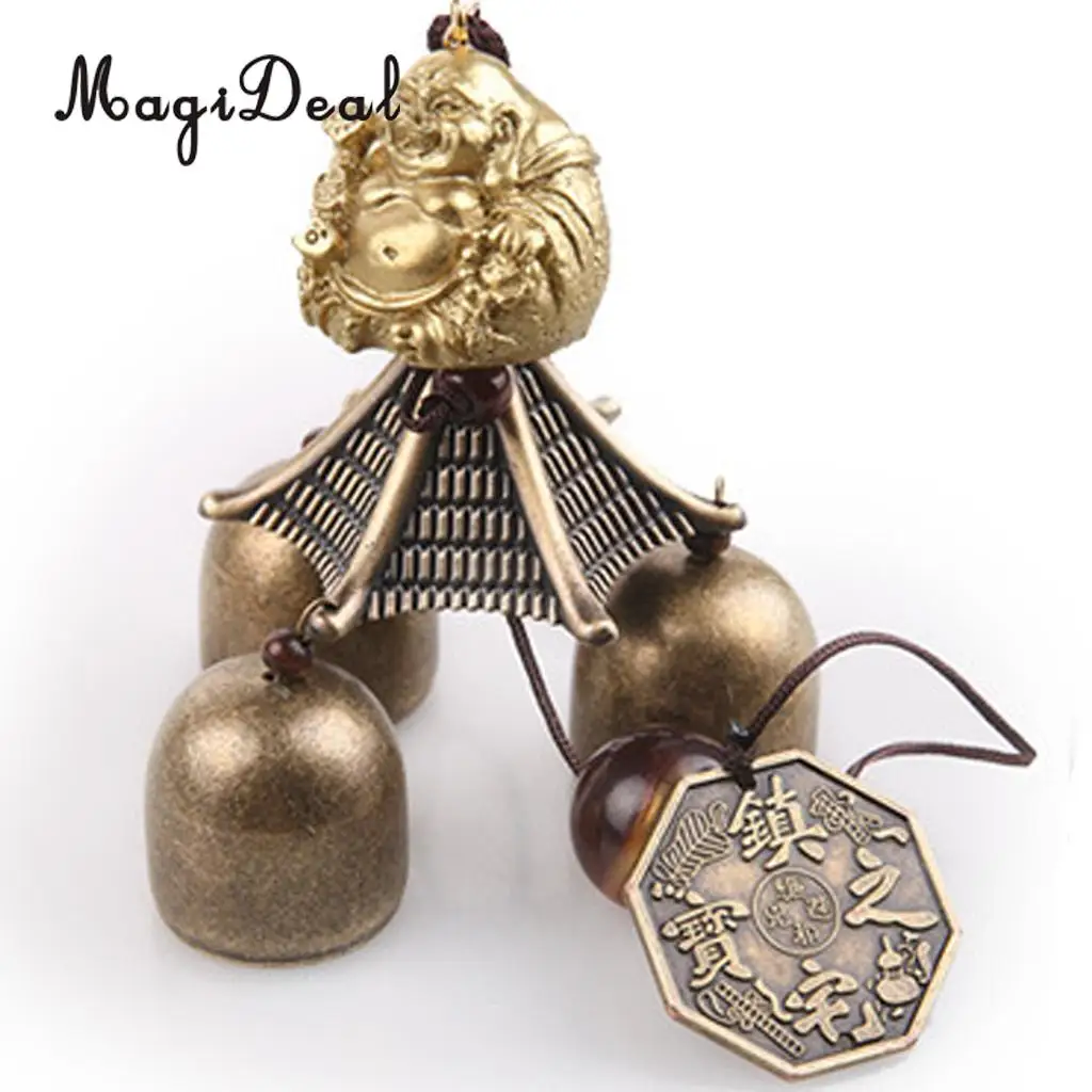 MagiDeal традиционные китайские металлические китайские колокольчики Будда монета колокольчик на удачу фэн шуй висячие украшения орнамент