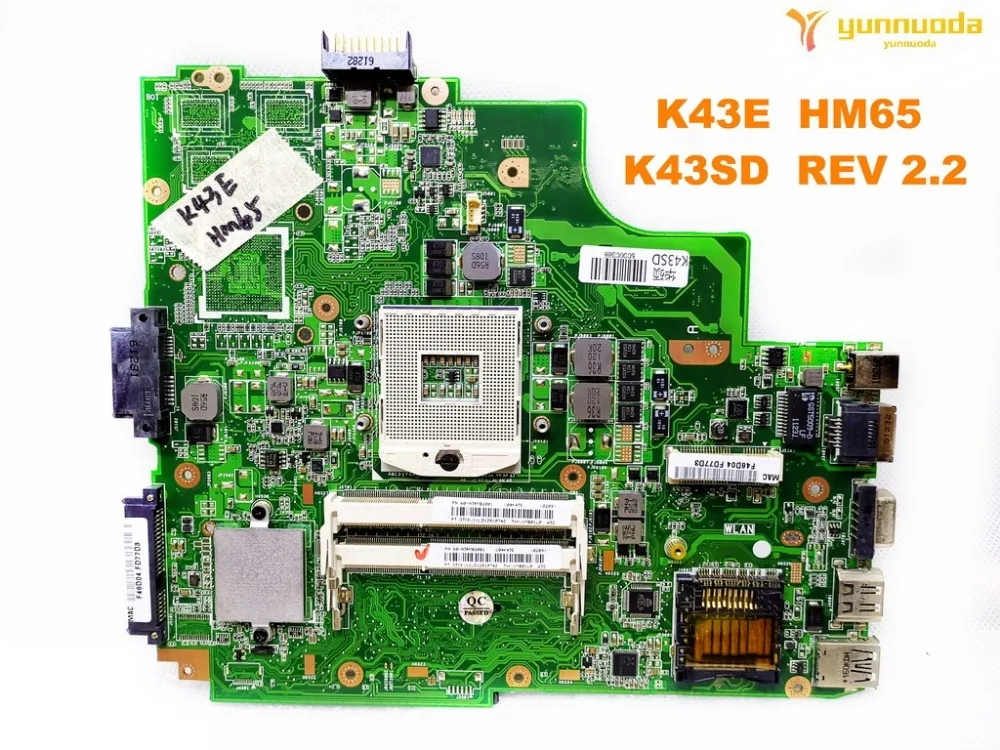 Оригинальная материнская плата для ноутбука ASUS K43E HM65 K43SD REV 2,2 протестированная хорошая