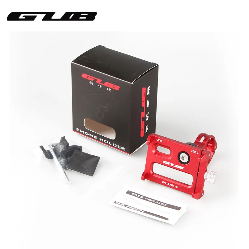 GUB Plus 8 Алюминиевый вращающийся на 360 велосипедный телефон Подставка для 3,5-6,2 дюймового смартфона 5 цветов Универсальный держатель на руль велосипеда
