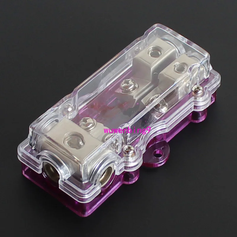 

Two Way Auto Car Fuse Box Holder with Cover High Quality Vehicle Fuse Block 3 Inlets 2 Outlets