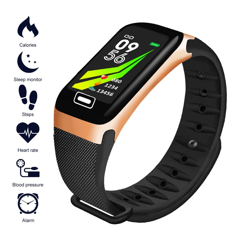 

LIGE 2019 New Waterproof Smart bracelet Men women Heart rate Sleep monitor Pedometer Fitness tracker Sport mode Smart wristband