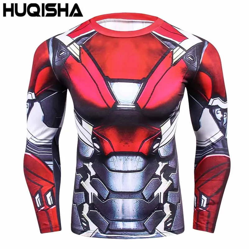 

Raglan Sleeve Spiderman 3D Printed T shirts Men Compression Shirts 2017 NEW Crossfit Tops For Male Fitness BodyBuilding Clothing