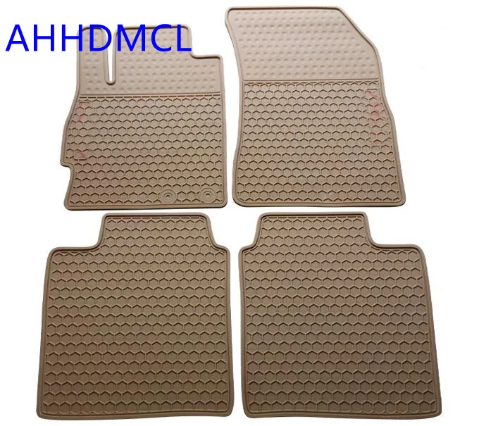 Car Rubber Floor Mats Anti Slip Mat Carpets Feet Pad For Nissan March