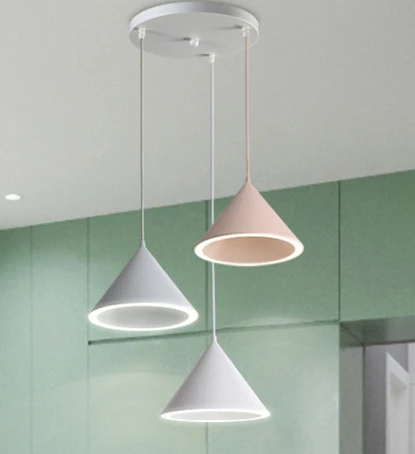 Скандинавский дизайн, светодиодный подвесной светильник, скандинавский подвесной светильник для кухни, спальни, столовой, интерьера, домашнего декора - Цвет корпуса: 3 light