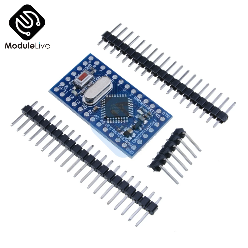 

1Pcs Pro Mini atmega328 Mini ATMEGA328P 5V 16MHz Module With Crystal Oscillator Pins Replace ATMEGA128 For Arduino Nano