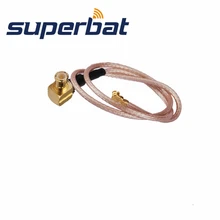 Supetbat IPX/U. FL штекер mcx штекер под прямым углом RF косичка RG178 КОАКСИАЛЬНЫЙ КАБЕЛЬ 15 см для беспроводной