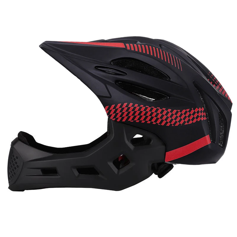 Children Cycling Helmet Full Face Off-Road Mountain Mtb Lighted Bicycle Helmets 