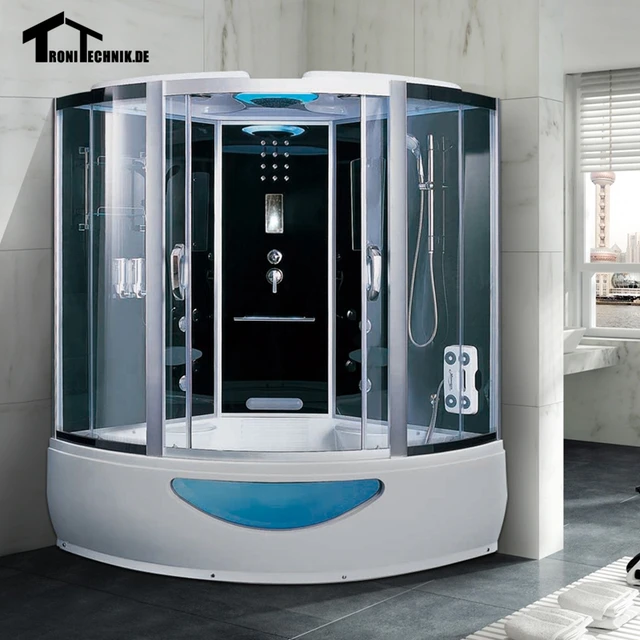 1500mm Stoom douchecabine massage Bad Corner Cabine Cubicle Behuizing