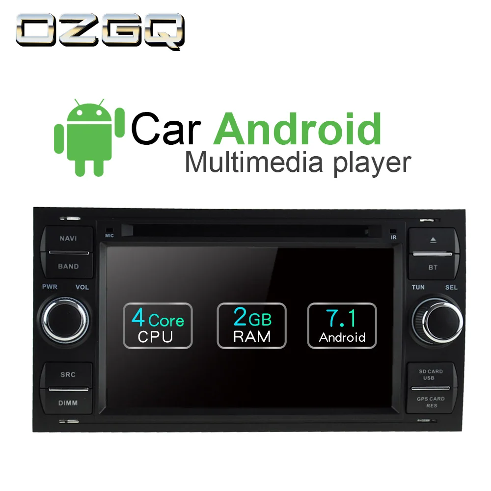 Discount OZGQ Android 7.1 Car DVD Player For Ford Mondeo 2000-2007 Screen Auto GPS Navigation Bluetooth Radio TV Audio Video Music Stereo 2