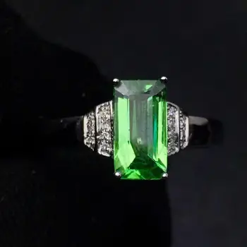 

Tsavorite Ring Fine Jewelry Real 18 K Gold Jewelry Natural Unheat 1.5ct Tsavorite Gemstones Tsavorites Female Wedding Rings