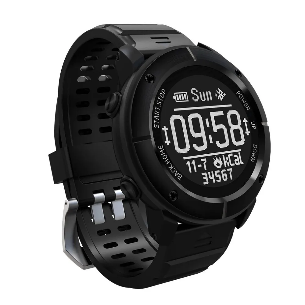 

New UW80C OLED 1.2 Inch IP68 Waterdichte Hartslagmeter Barometer GPS Thermometer Afstandsbediening Sport Smart Horloge