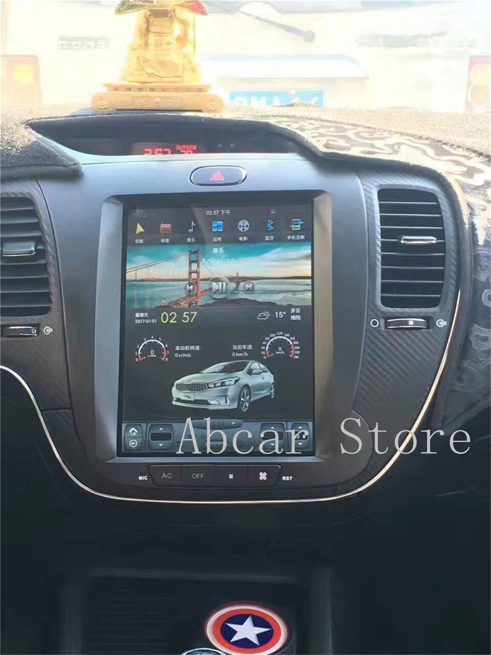 10,4 ''Tesla стиль Android 8,1 автомобильный dvd-плеер gps навигация для KIA CERATO K3 FORTE 2013- руководство AC стерео радио PX6 HDMI