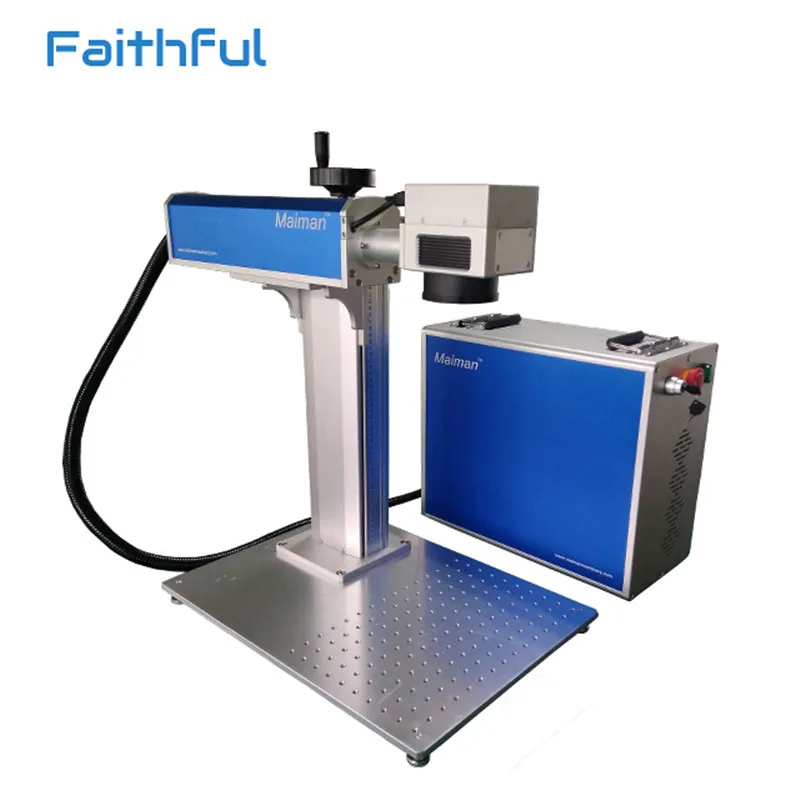 Desktop 30w Fiber Laser Marking Machine for PET Bottle PVC Pipe Laser