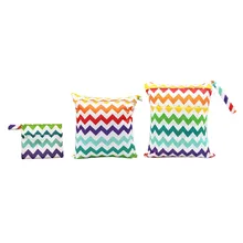 3 упаковки Водонепроницаемая маленькая Смешанная большая влажная сумка для пеленок сумка для еды для многократного использования