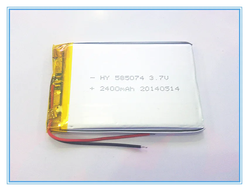 

tablet battery 3.7V,2400mAH,[587074] PLIB; polymer lithium ion / Li-ion battery for dvr,GPS,mp3,mp4,cell phone,speaker