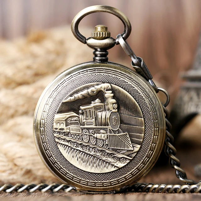 Bronze Silver Golden Locomotive Engine Design Double Full Hunter Skeleton Roman Bronze Silver Golden Locomotive Engine Design Double Full Hunter Skeleton Roman