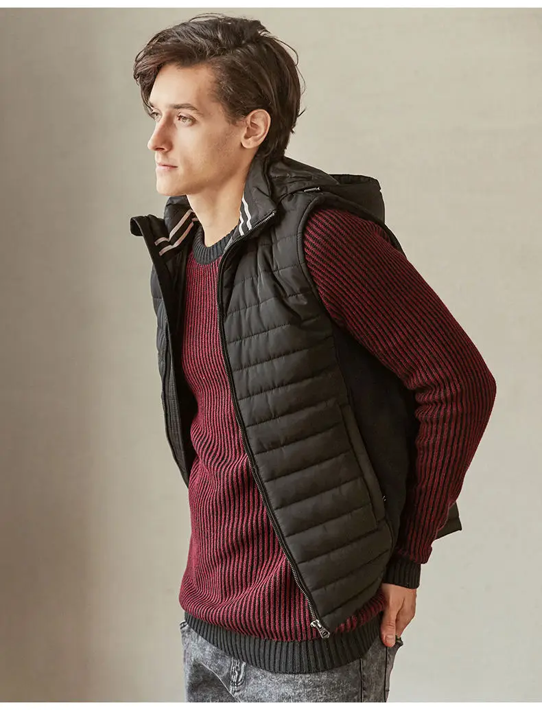MuLs Brand Crew-Neck Male Sweater Autumn Winter Thick Stripe Pullover Sweater Cotton O-Neck Jumper Man knitwear 2019 Spirng New 7