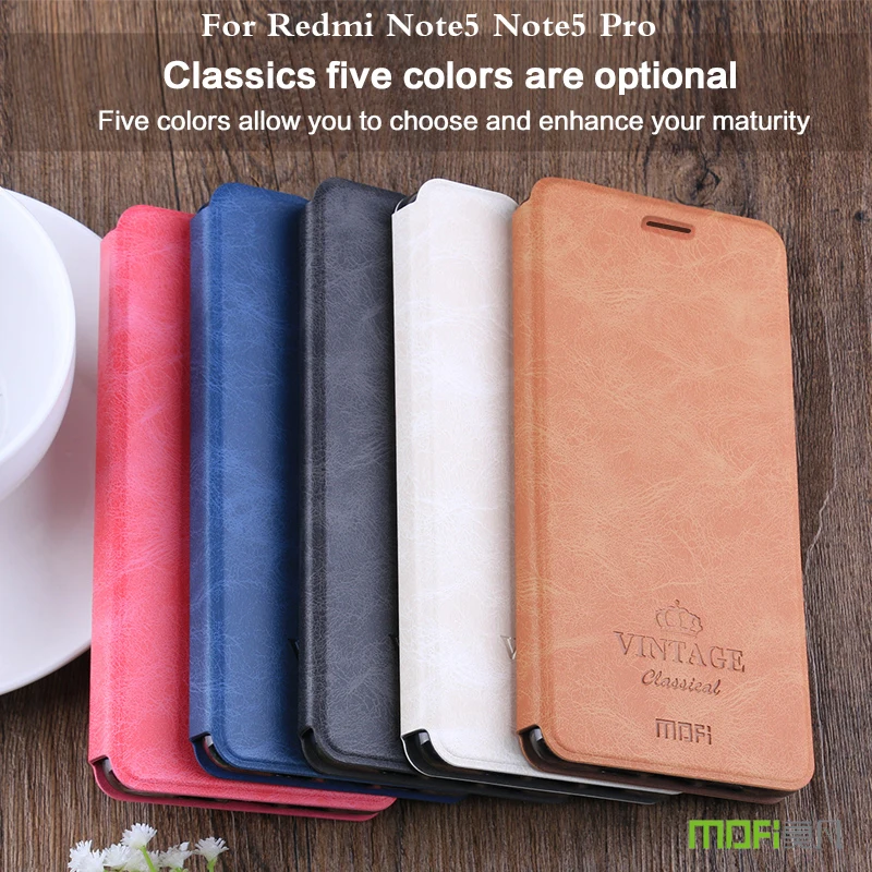 

Original Mofi For xiaomi Redmi Note 5 5.99" Case Hight Qaulity Luxury Flip Leather Cover For xiaomi Redmi Note 5