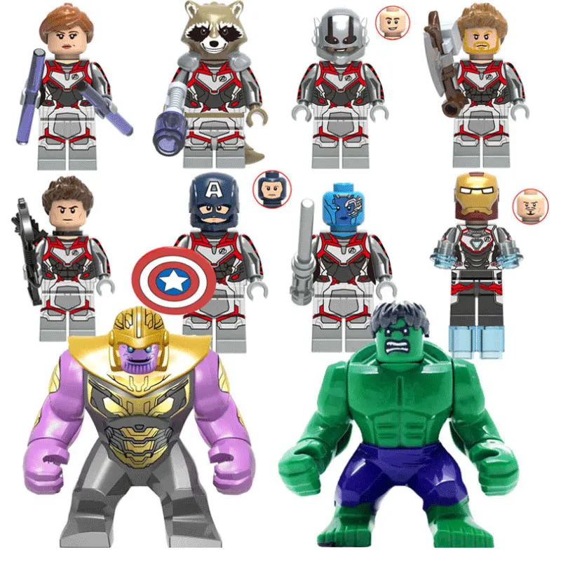 

Hot legoed marvel captain avengers 4 endgame super heroes movie famous model building blocks action playmobil Mini brick Figures